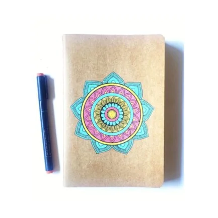 Colourful mandala diary