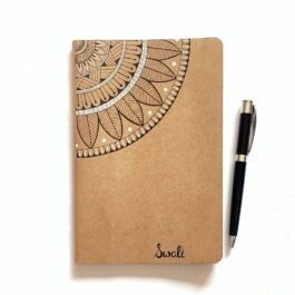 Hand painted Intricate Mandala Diary