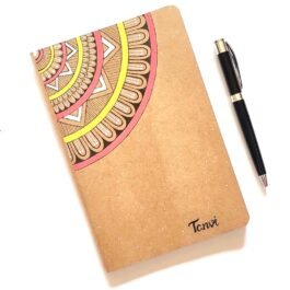 Hand Painted Notebook – Mandala Art