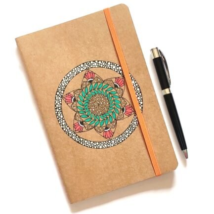 Hand Painted Diary - Mandala Art
