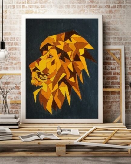 Abstract art - Magnificent lion