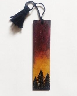 Wooden Bookmark (Night sky)