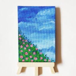 Floral Rose Field Canvas Painting