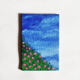 Floral Rose Field Canvas Painting