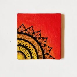 Handpainted Mandala Fridge Magnet