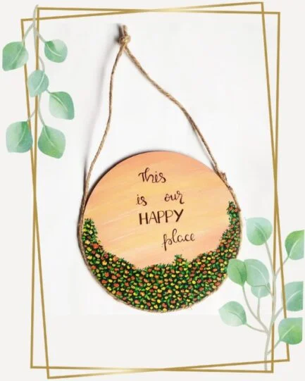 Rose Wall Hanging With Motivational Quote