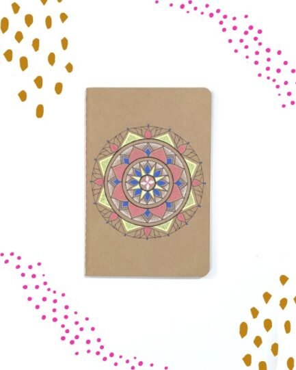 Hand Painted Unique Mandala Diary
