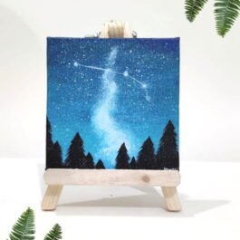 Beautiful Galaxy Painting On Canvas