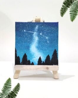 Beautiful Galaxy Painting On Canvas