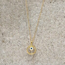 Evil Eye Necklace – White