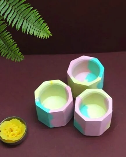 Concrete mini pots