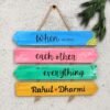 Personalised Wall Hanging With Quote