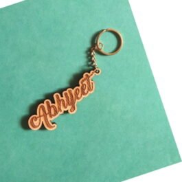 Wooden Engraved Personalised Keychains