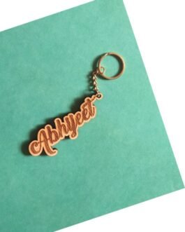 Wooden Engraved Personalised Keychains