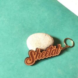 Wooden Engraved Personalised Keychains