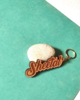 Wooden Engraved Personalised Keychains