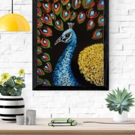 Beautiful Watercolor Peacock Art Print