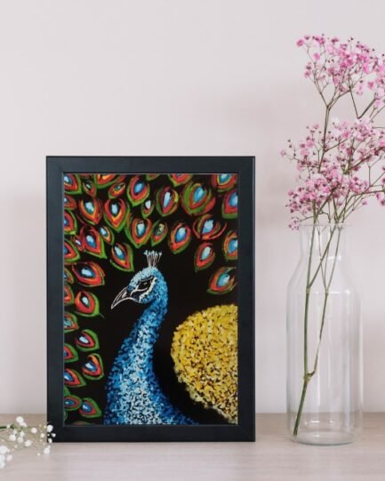 Beautiful Watercolor Peacock Art Print