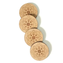 DIY Kit – Round Floral Coasters – Set of 4