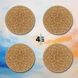 DIY Rangoli Coasters – Set of 4