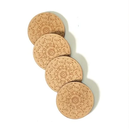 Round DIY rangoli coasters