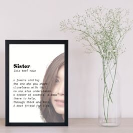 Personalised Sister Definition FrameII