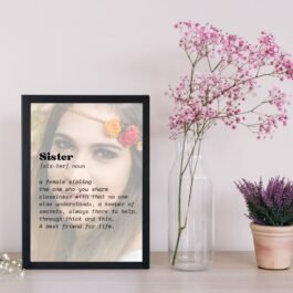 Personalised Sister Definition Frame