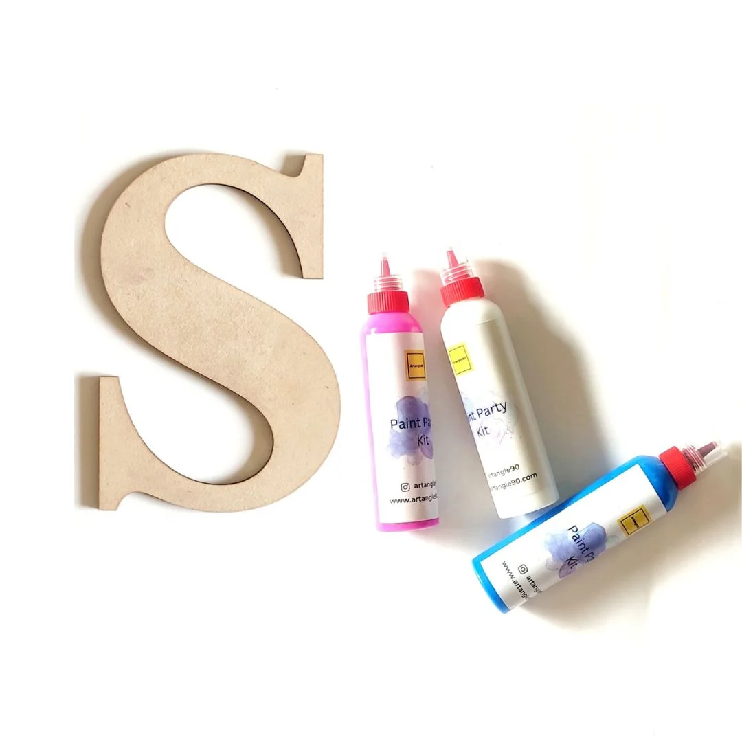 Fluid art kit - monogram