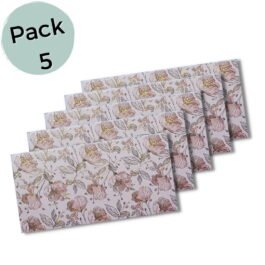 Money Envelopes – Peach – Set of 5