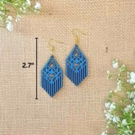 Wooden Earrings – Geometric Design