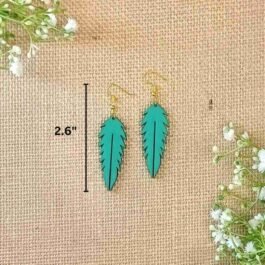 Leafy Affair – Wooden Earrings