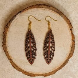 Wooden Earrings – Leaf