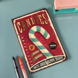 Vintage Theme Note Book – Candies