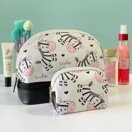 Accessories Bag with Mini Pouch - Baby Zebra