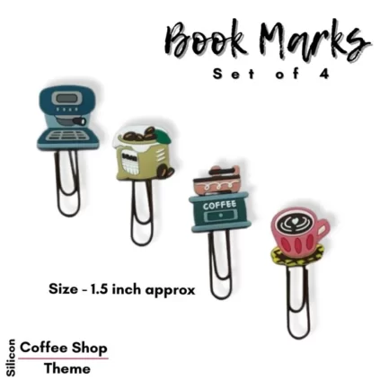 Coffee themed Pin bookmarks
