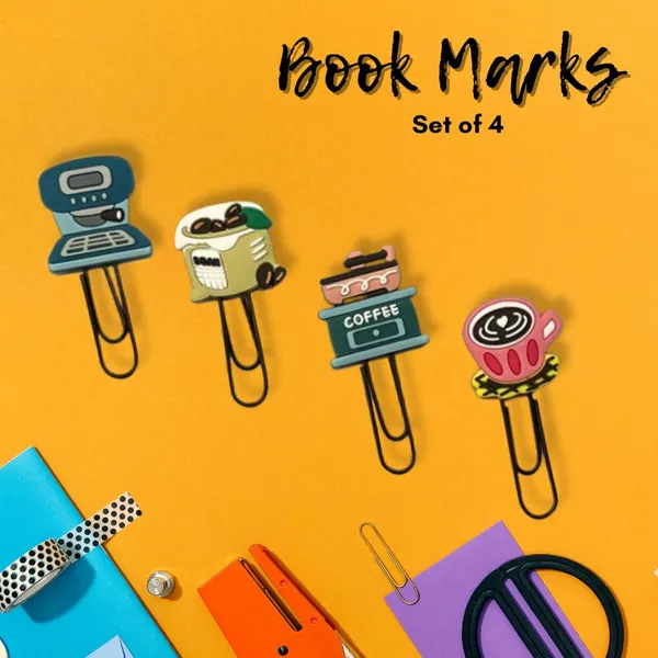 Quirky Coffee Pin Bookmarks