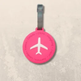 Silicone Airplane Travel Tag