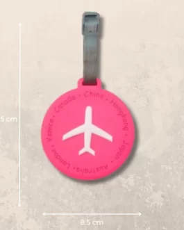 Silicone Airplane Travel Tag