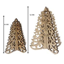 3D Christmas Tree Cutouts