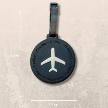 Airplane Travel tag - Black