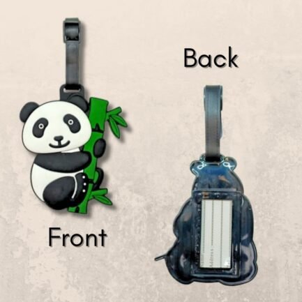 Panda on the tree - travel tag