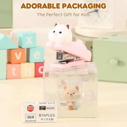 Cute Silicone Kitty Cat Stapler – Pink Edition - Image 6