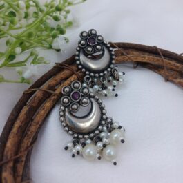 Indu – Antique Oxidised Chandbalis