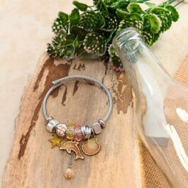 Charming Silver Charm Bracelet | Ready-to-Wear Style ( Dolphin B )