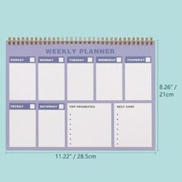Aesthetic Weekly Planner Pad for Students & Professionals
