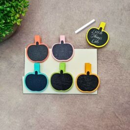 Mini Apple Chalkboard Clips – Pack of 6 | Reusable Tags