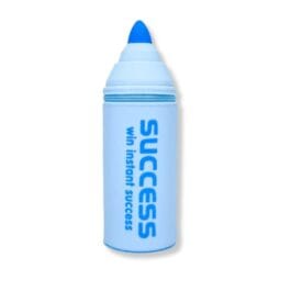 Blue Silicone Marker Pencil Case