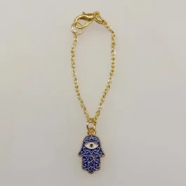 Blue Hamsa Hand Watch Charm