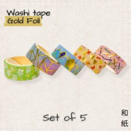 Washi Tape Set of 5 – Multicolour Decorative Tapes for Craft & Journaling