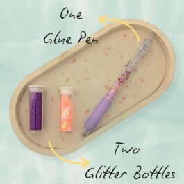 Precision Glue Pen with Glitter & Sequin Vials – DIY Craft Set